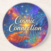 🪐 Cosmic Connection Coaster Getränkeuntersetzer (Vorne)