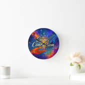 🪐 Cosmic Connection Decorative Clock Runde Wanduhr (Zuhause)
