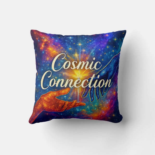 🪐 Cosmic Connection Decorative Pillow Kissen (Rückseite)