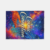 🪐 Cosmic Connection Fleece-Decke 30x40 Fleecedecke (Vorderseite (Horizontal))