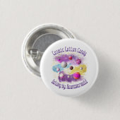 Cosmic Cotton Candy Galaxy Button (Vorne & Hinten)