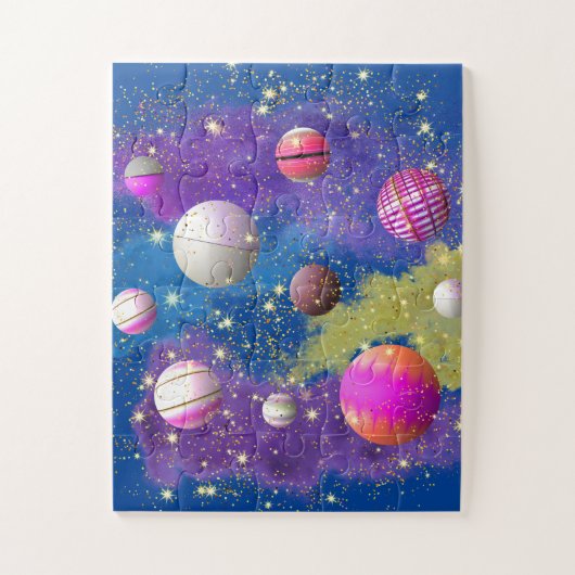 Cosmic Cotton Candy Galaxy Puzzle (Vertikal)
