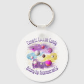 Cosmic Cotton Candy Galaxy Schlüsselanhänger (Vorderseite)