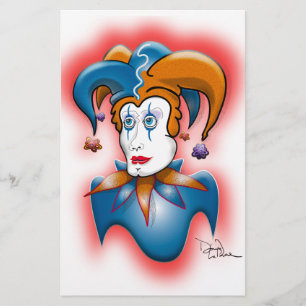Cosmic Court Jester Briefpapier