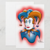 Cosmic Court Jester Briefpapier (Vorne/Hinten)