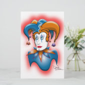 Cosmic Court Jester Briefpapier (Stehend Vorderseite)