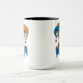 Cosmic Court Jester Harlequin Comedy Tasse (Zentrum)