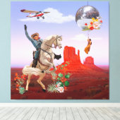 Cosmic Cowboy Disco Leinwanddruck (Insitu (Holzboden))