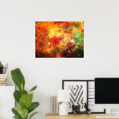 Cosmic Cradle-Original Art Poster-Space Orange Poster (Heimbüro)