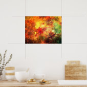 Cosmic Cradle-Original Art Poster-Space Orange Poster (Küche)