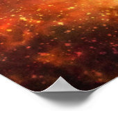 Cosmic Cradle-Original Art Poster-Space Orange Poster (Ecke)