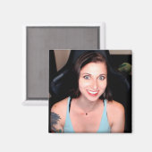 Cosmic Crazy Gamer Girlfriend Magnet (Vorderseite/Rückseite)