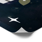 Cosmic Cub Sleepy Wild One Pink Girl Kinderzimmer Poster (Ecke)