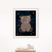 Cosmic Cub Wild One Pink Girl Kinderzimmer Poster