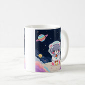 Cosmic Cuddle Astronaut Bear Kaffeetasse (VorderseiteRechts)