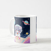 Cosmic Cuddle Astronaut Bear Kaffeetasse (Vorderseite Links)
