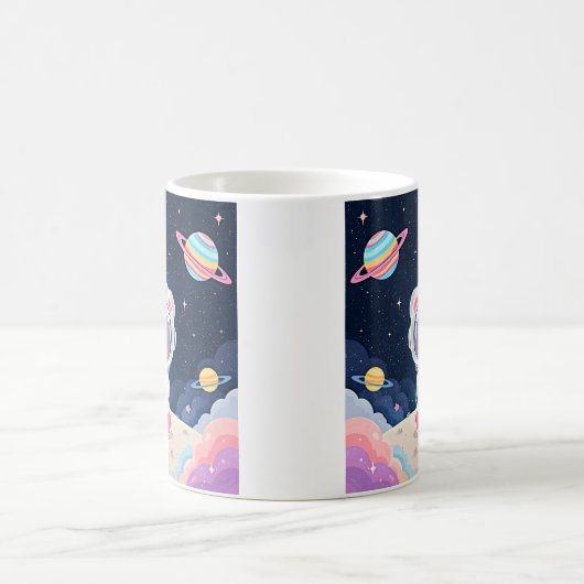 Cosmic Cuddle Astronaut Bear Kaffeetasse (Mittel)
