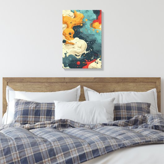 Cosmic Currents Leinwanddruck (Insitu (Schlafzimmer))