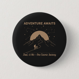 Cosmic Dad & Me-Abenteuer Button
