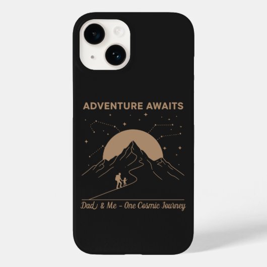 Cosmic Dad & Me-Abenteuer Case-Mate iPhone Hülle (Rückseite)