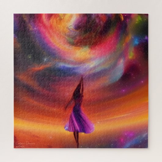 Cosmic Dancer - AI Fantasy Digital Art Print Puzzle (Vertikal)