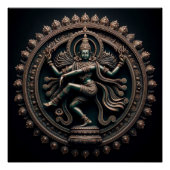 Cosmic Dancer Nataraja Art von Lord Shiva Poster (Vorderseite)