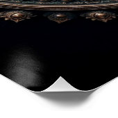 Cosmic Dancer Nataraja Art von Lord Shiva Poster (Ecke)