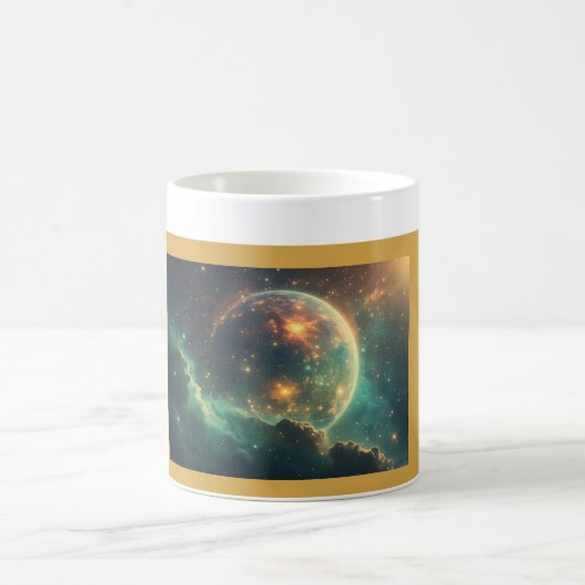 Cosmic Dawn Nebula Design Kaffeetasse (Mittel)