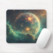 Cosmic Dawn Nebula Design Mousepad (Mit Mouse)