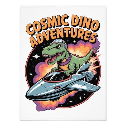 Cosmic Dino Adventures Fotodruck (Vorne)