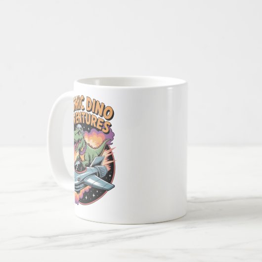 Cosmic Dino Adventures Kaffeetasse (Vorderseite Links)