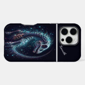 Cosmic Dinosaur Skeleton iPhone Hülle (Rückseite (Horizontal))