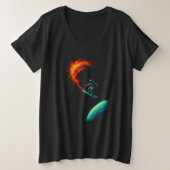 Cosmic Divergence Große Größe T-Shirt (Design vorne)