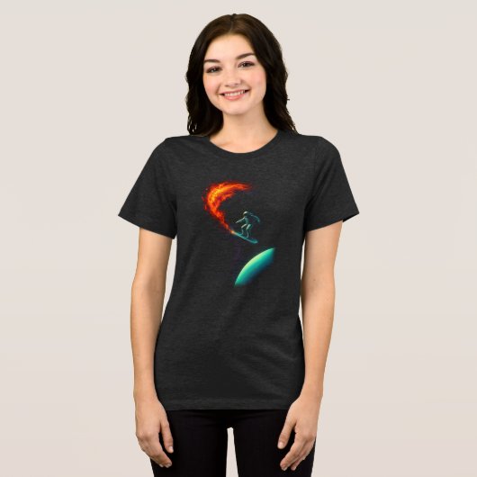 Cosmic Divergence Tri-Blend Shirt (Vorderseite voll)