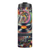 Cosmic DJ Setup Music Extravaganza Thermosbecher (Vorderseite)