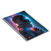 Cosmic Double Exposure Space Infinity Universe Art Notizblock (Rechte Seite)
