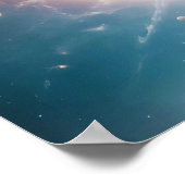 Cosmic Double Exposure Space Infinity Universe Art Poster (Ecke)