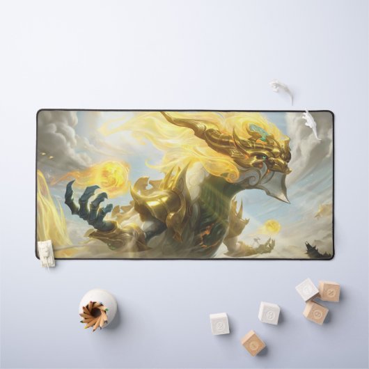 Cosmic Dragon Gaming Desk Mat | Personalisierbar Schreibtischunterlage (Kindertisch)