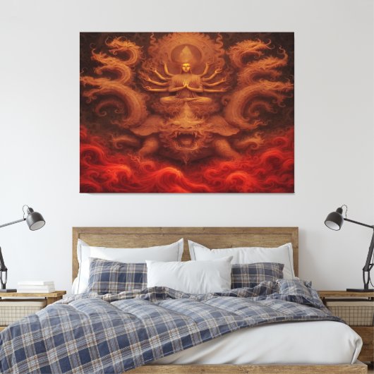 Cosmic Dragon Leinwanddruck (Insitu (Schlafzimmer))