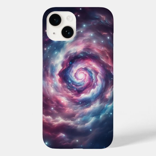Cosmic Dream Galaxy Nebula Pink and Purple Starry Case-Mate iPhone Hülle (Rückseite)