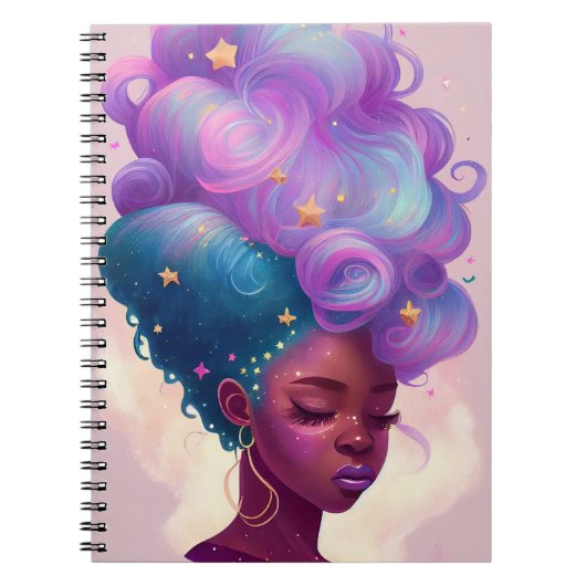 Cosmic Dream Goddess-Notebook Notizblock (Vorderseite)