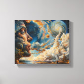 Cosmic Dreamscape Surreal Wall Art Leinwanddruck (Vorderseite)