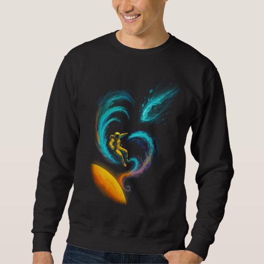 Cosmic Drift: Swirling Nebula Journey Sweatshirt (Vorderseite)