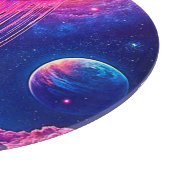 Cosmic Drip: Galaxie süße Essenz Schneidebrett (Ecke)