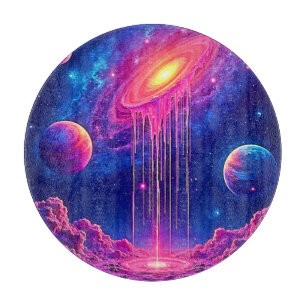 Cosmic Drip: Galaxie süße Essenz Schneidebrett