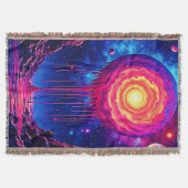 Cosmic Dripping Planet Art Decke (Vorderseite)