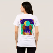 Cosmic Duality: Sun, Moon, and Sisterhood Tri-Blend Shirt (Rückseite voll)