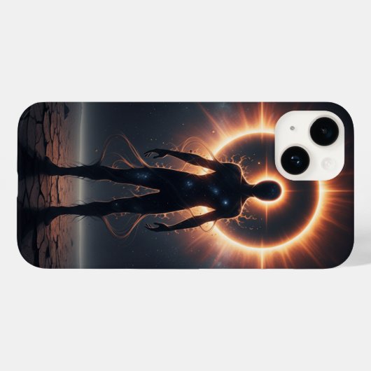 Cosmic Eclipse iPhone 14 Fall Celestial Body Case-Mate iPhone Hülle (Rückseite (Horizontal))