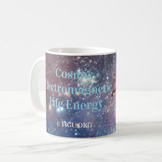 Cosmic Electromagnetic Life Energy Kaffeetasse (Vorderseite Links)