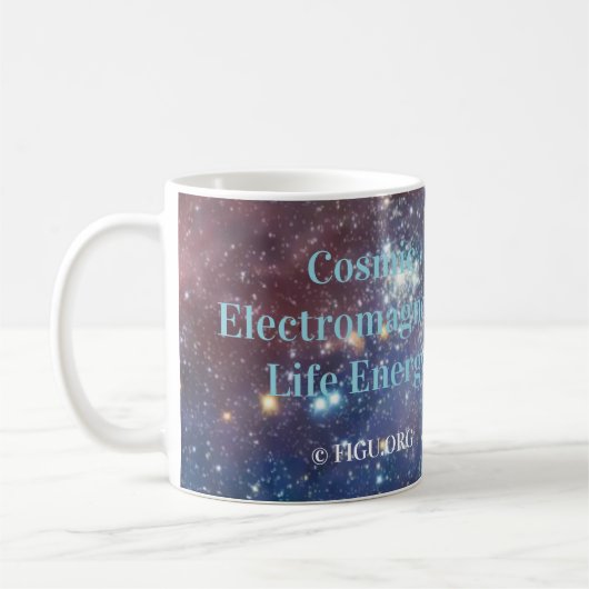 Cosmic Electromagnetic Life Energy Kaffeetasse (Links)
